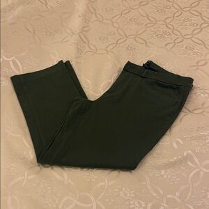 Banana Republic Women's Dark Green Cropped Pants